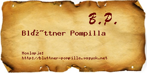 Blüttner Pompilla névjegykártya